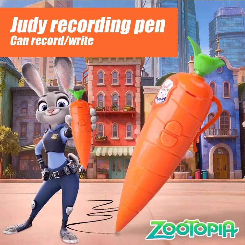 

Диктофон Judy & Nick-Carrot, игрушка с электронным звуком, может записывать рисунки, ручка, новинка, диктофон, подарок