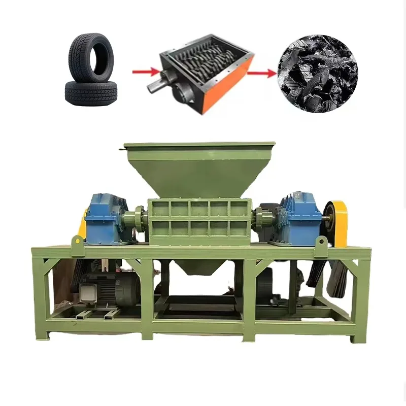 Modular Waste Tire Recycling Line Combined Shredder Separator Grinder Flexible Assembly For Different Capacity Needs