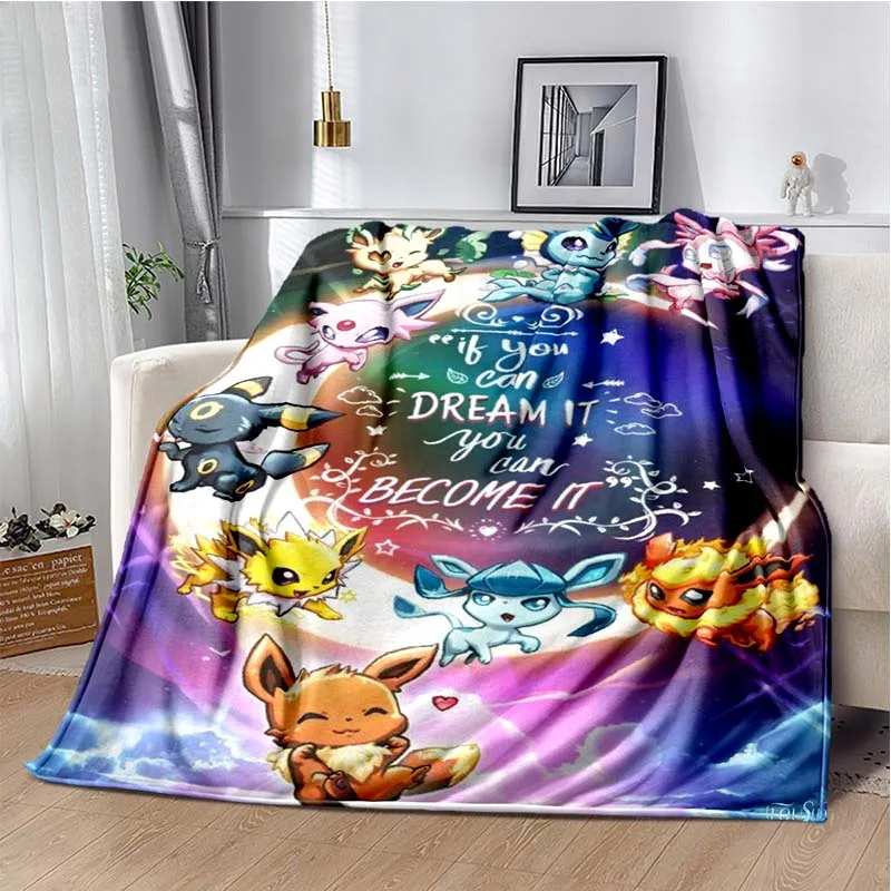 Cartoon Anime P-POCKET-MONSTER Super Throw Soft Blanket,Warm Cozy Blanket for Bed,Sofa,Bedroom,Living Room,Travel,Camping,Hiking