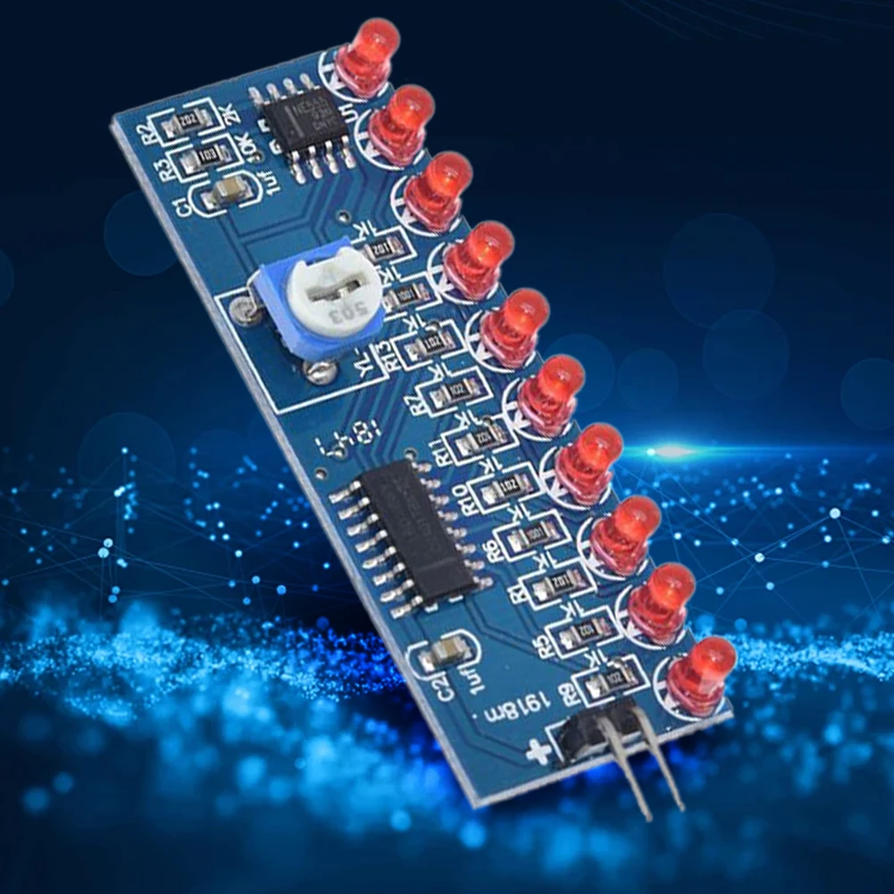 ชุดคิทไฟ LED ไหลแบบน้ำไหล NE555+CD4017 ชุดประกอบอิเล็กทรอนิกส์ DIY สำหรับการเรียนรู้ด้านอิเล็กทรอนิกส์