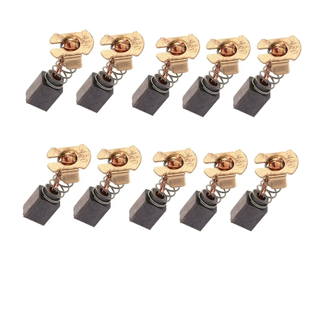 10PCS CB430 Carbon Brushes for 18V Angle Grinder BHR200 DGA452 DGA452Z 191971 Replacement Parts with Wire and Brush Spring