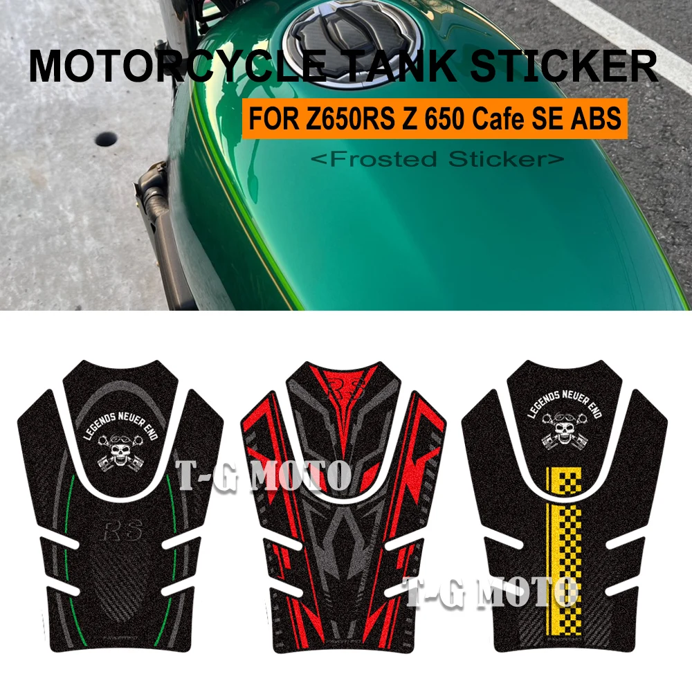 For Z650RS Z650 RS Z 650 Cafe SE ABS Motorcycle Fuel Tank Stickers Gas Oil Protect Pad Frosted Decals Accessories 2017-On