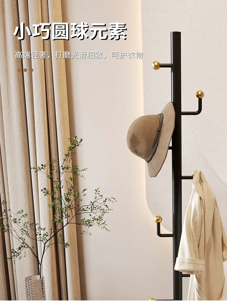 Clothes and hats rack, floor to ceiling bedroom, luxurious and fashionable, modern and creative, vertical room hanging clothes