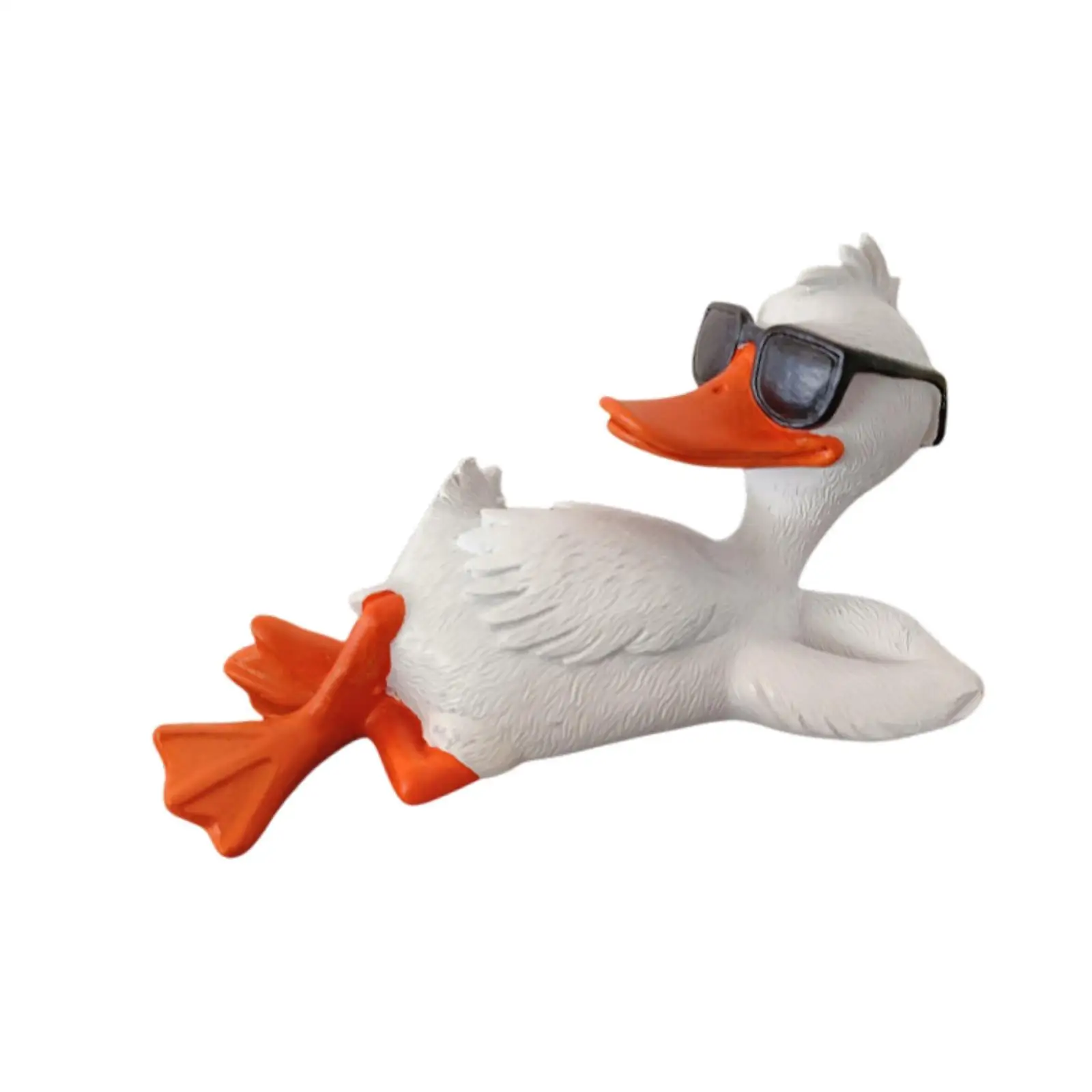 Animal Sculpture Resin Duck Figurine for Garden Pond Decoration and Outdoor Yard Art Decor