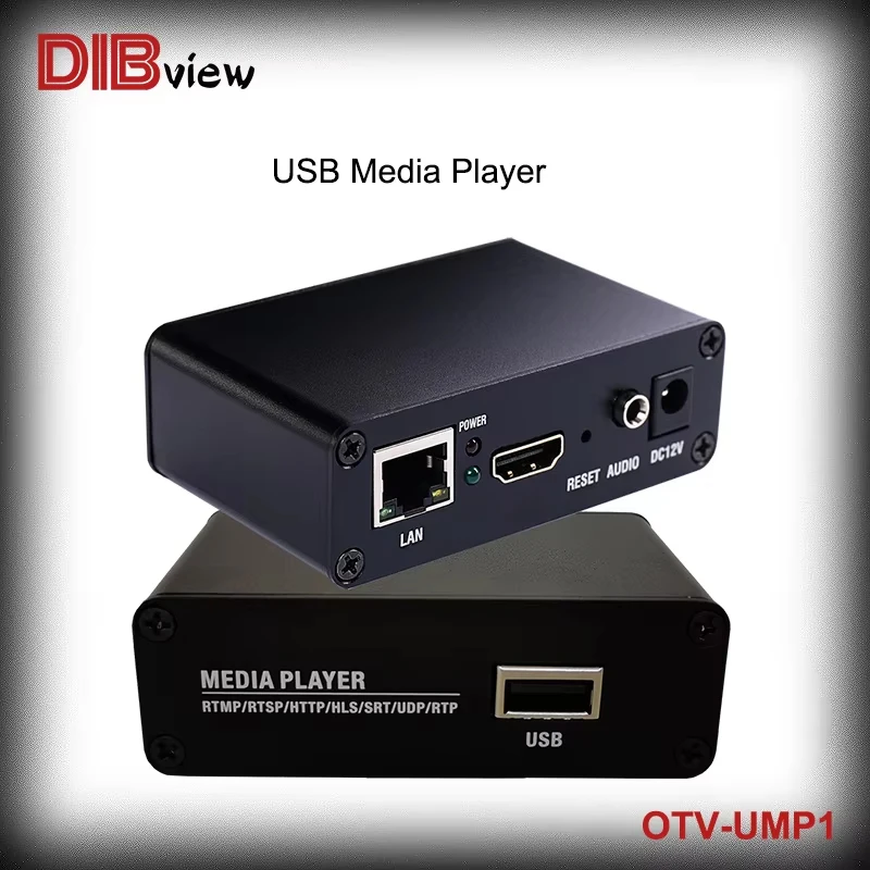 OTV-UMP1 USB to network HD video unmanned live broadcast encoder device U disk push live USB media player with hd output