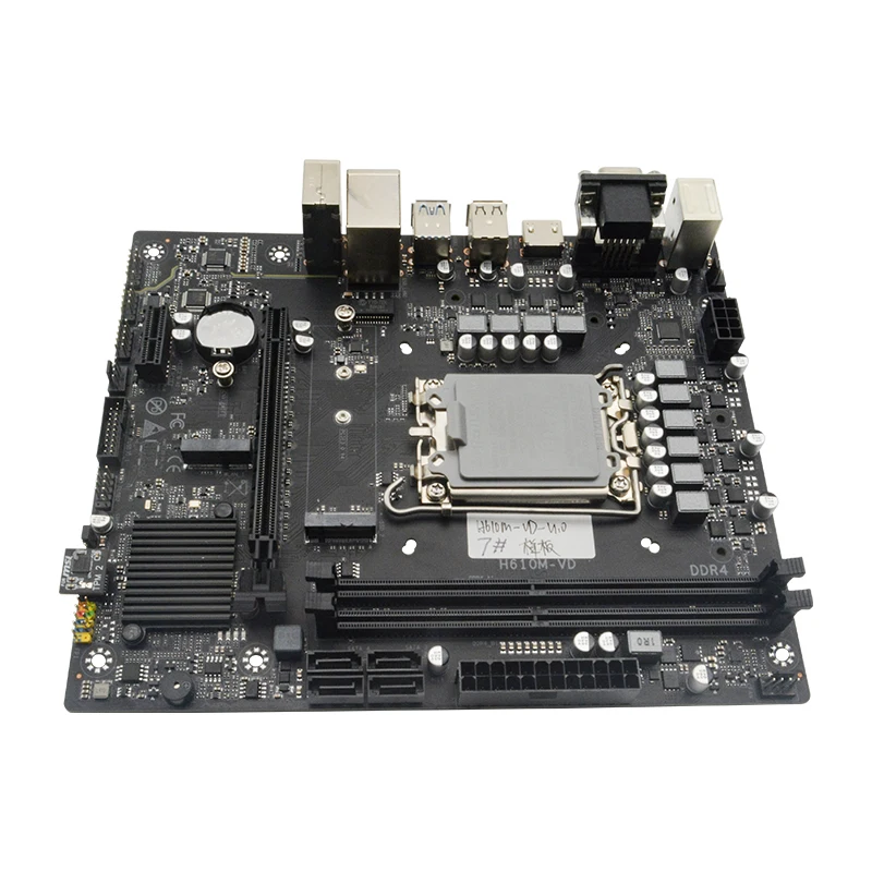 

Factory Price H610 Motherboard Core 12 13th I9 I7 I5 I3 Pentium LGA1700 with VGA DP 64G Dual DDR4 M.2 PC Motherboard