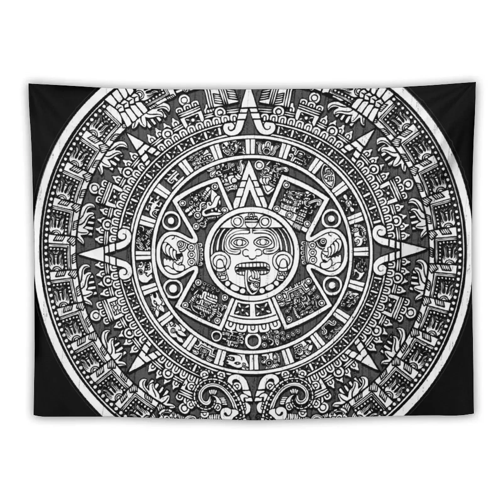 

Aztec calendar Tapestry Room Aesthetic Decor Bedroom Deco Room Decorations Living Room Decoration Tapestry