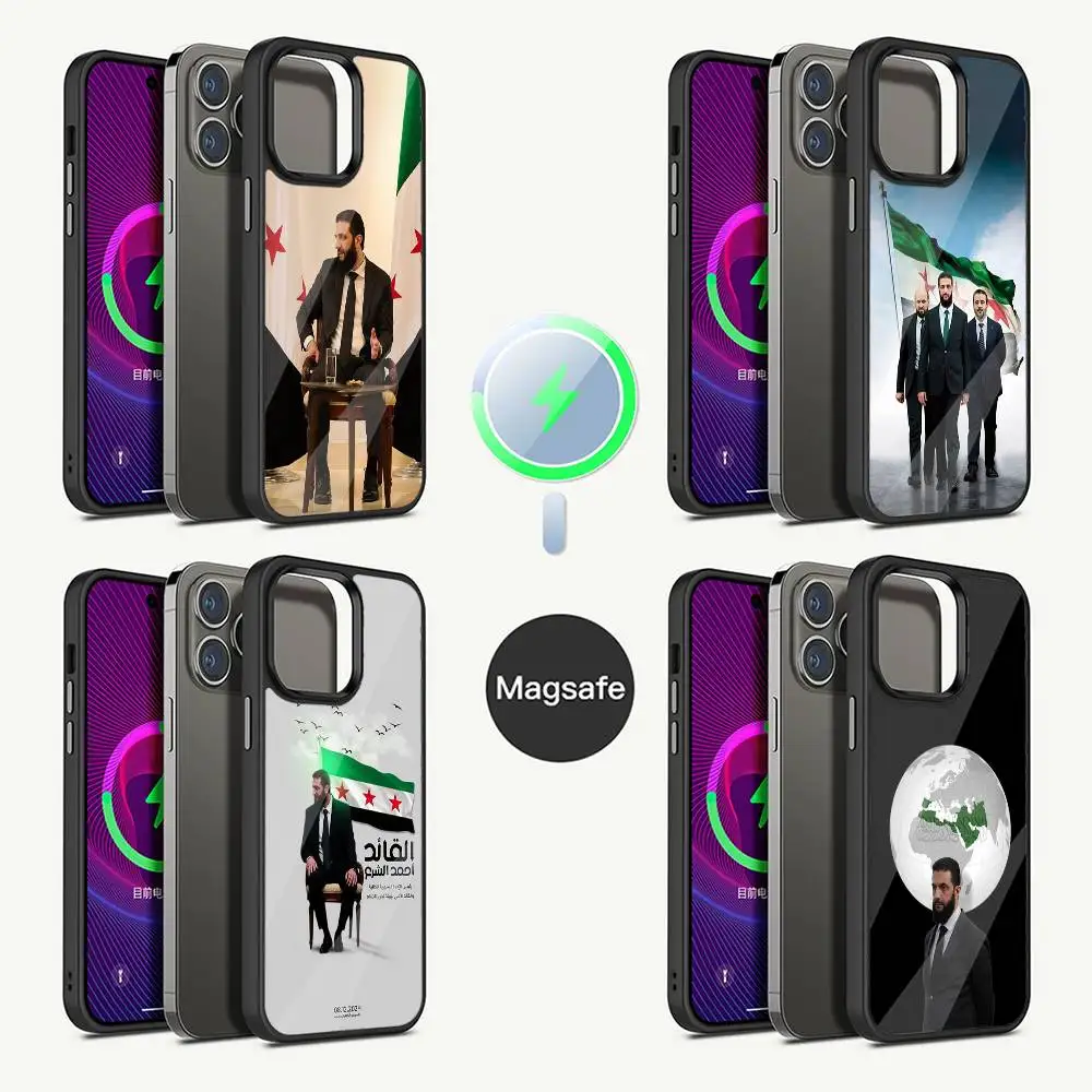 

Ahmed al-Sharaa Syrian Flag Phone Case For iPhone 16,15,14,13,12,11,Pro,Max,Plus,Mini,Magsafe,Magnetic Wireless Charging Case