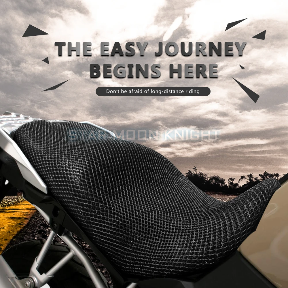 For Suzuki V-Strom VStrom DL1000 DL650 DL250 DL 650 Motorcycle Seat Cushion Cover Net 3D Mesh Protector Insulation Cushion Cover