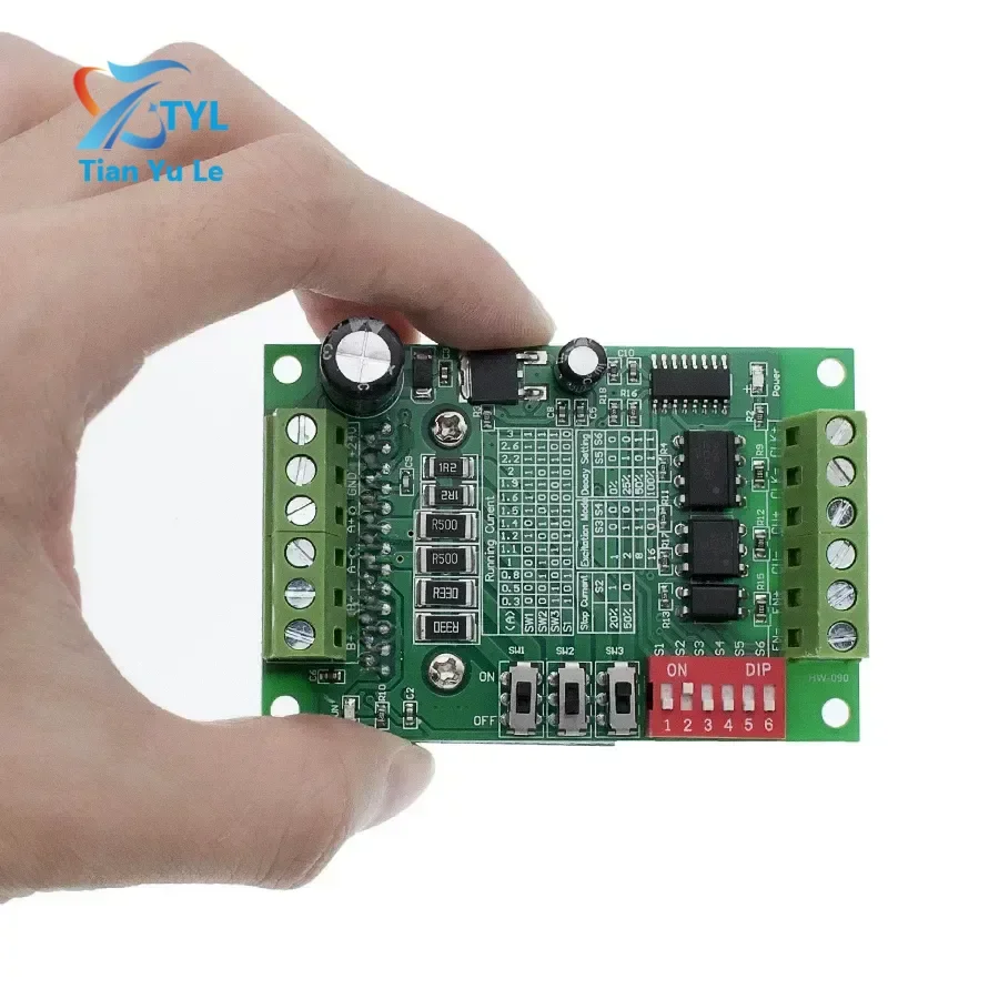 High Quality TB6560 3A Stepper Motor Driver Step Motor Driver Single Axis Controller Board 10 Files Motor