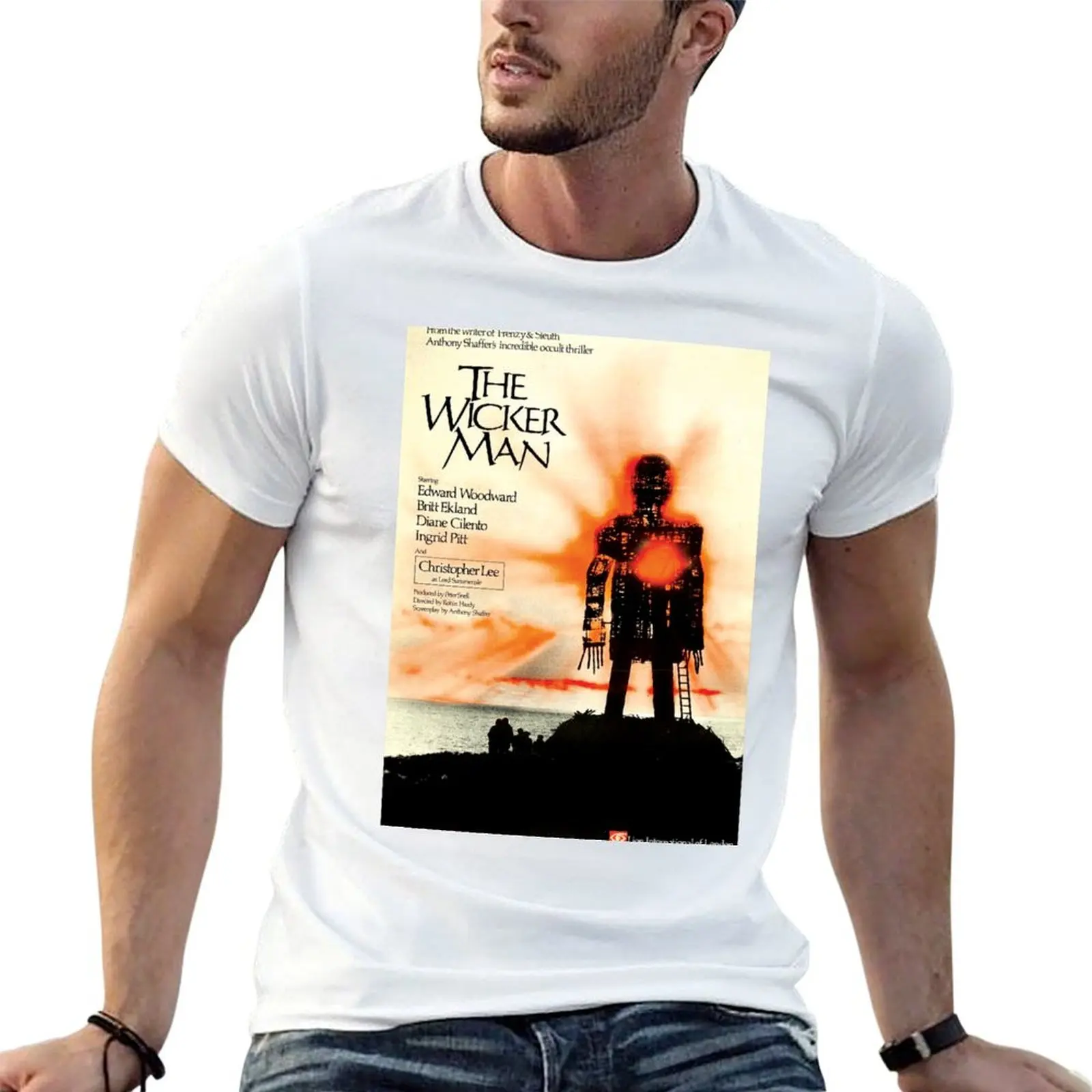 The Wicker Man UK Release Poster T-Shirt cotton tshirt 100% man t shirts for men casual anime t shirts for man T-shirt