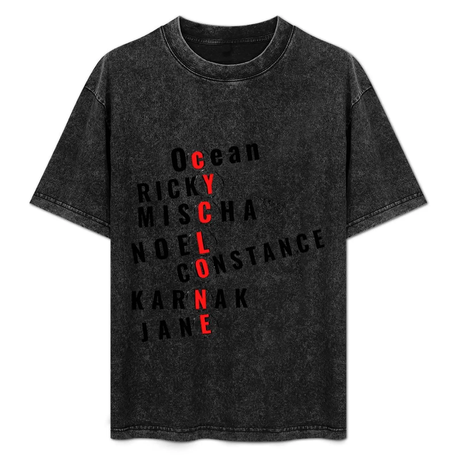 

Ride The Cyclone Océan Ricky Mischa Noel Constance Karnak Jane classique T-Shirt Sports Casual Short Sleeve Cotton Tee