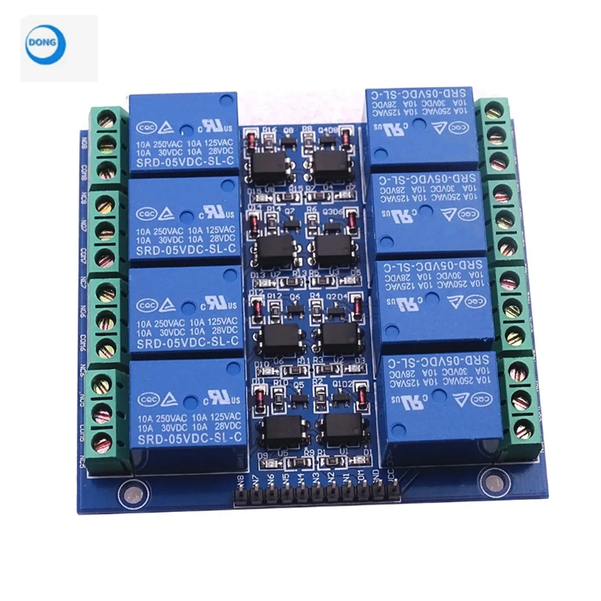5V 10a Transoptor Izolowanie Moduł Przekaźnika 8 Kanałowy Moduł Przekaźnikow