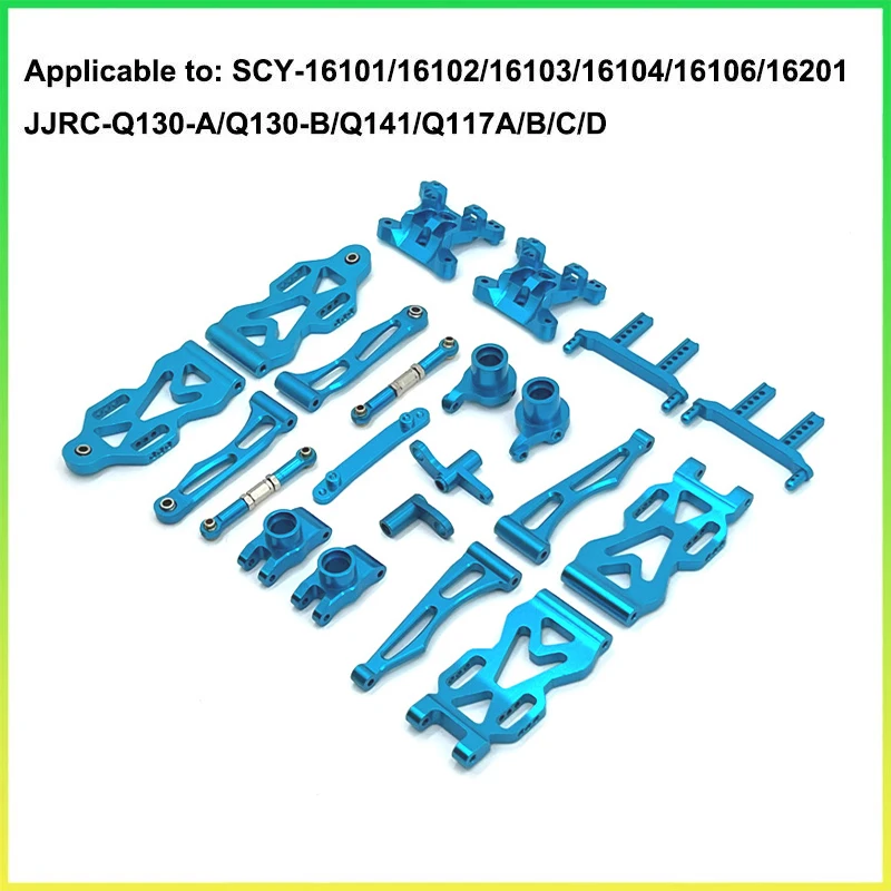 SCY 16101 16102 16103 16201 16101 Pro RC Auto 1:16 Blu Pezzi di ricambio in metallo aggiornati Modello 4WD/Pezzi di ricambio originali 6312 6313 6314
