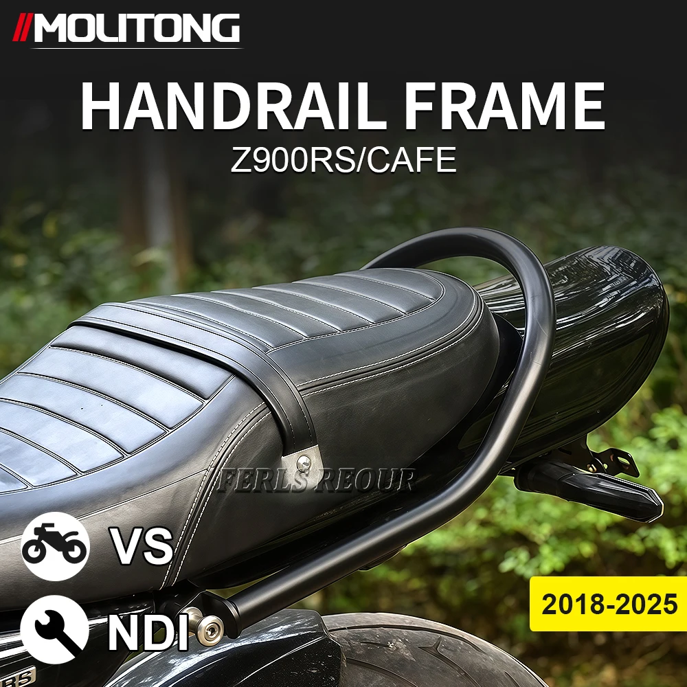 

25mm Steel Rear Pillion Luggage Rack for Kawasaki Z900RS / Cafe 2018-2025 | Compatible with Z900RS SE Passenger Grab Rail