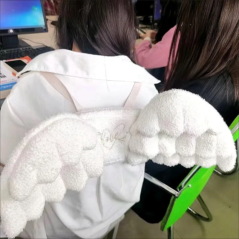 

Cute Anime Angel Wings Girls Backpack Soft Stuffed Cosplay Bag Kawaii Kids Children School Bag Toys Wallet Satchel Girls Gifts