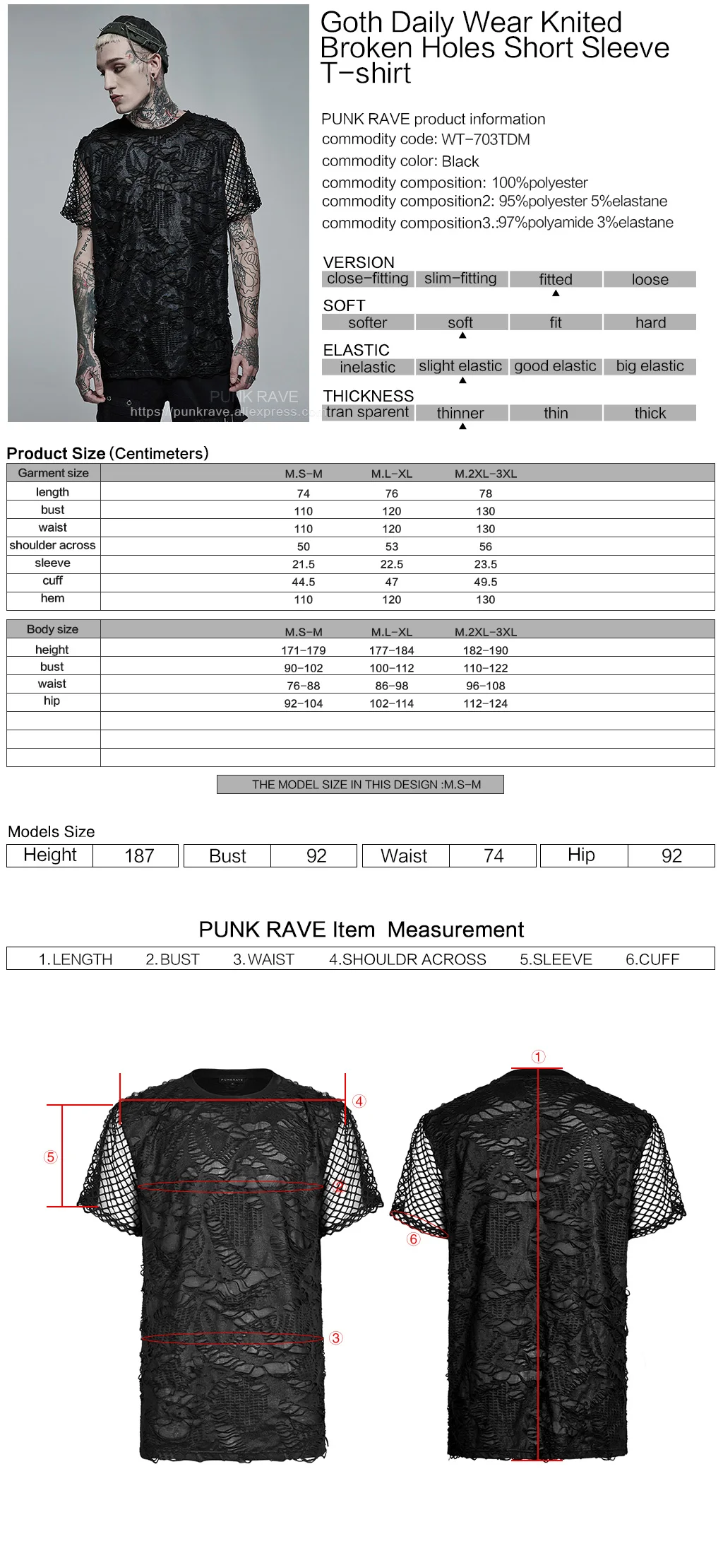 メンズ半袖Tシャツ,パンク,ラブ,毎日,壊れた穴,メッシュ,カジュアル,個性 夏の穴あき半袖メンズTシャツカジュアルジャカード色押しトップス