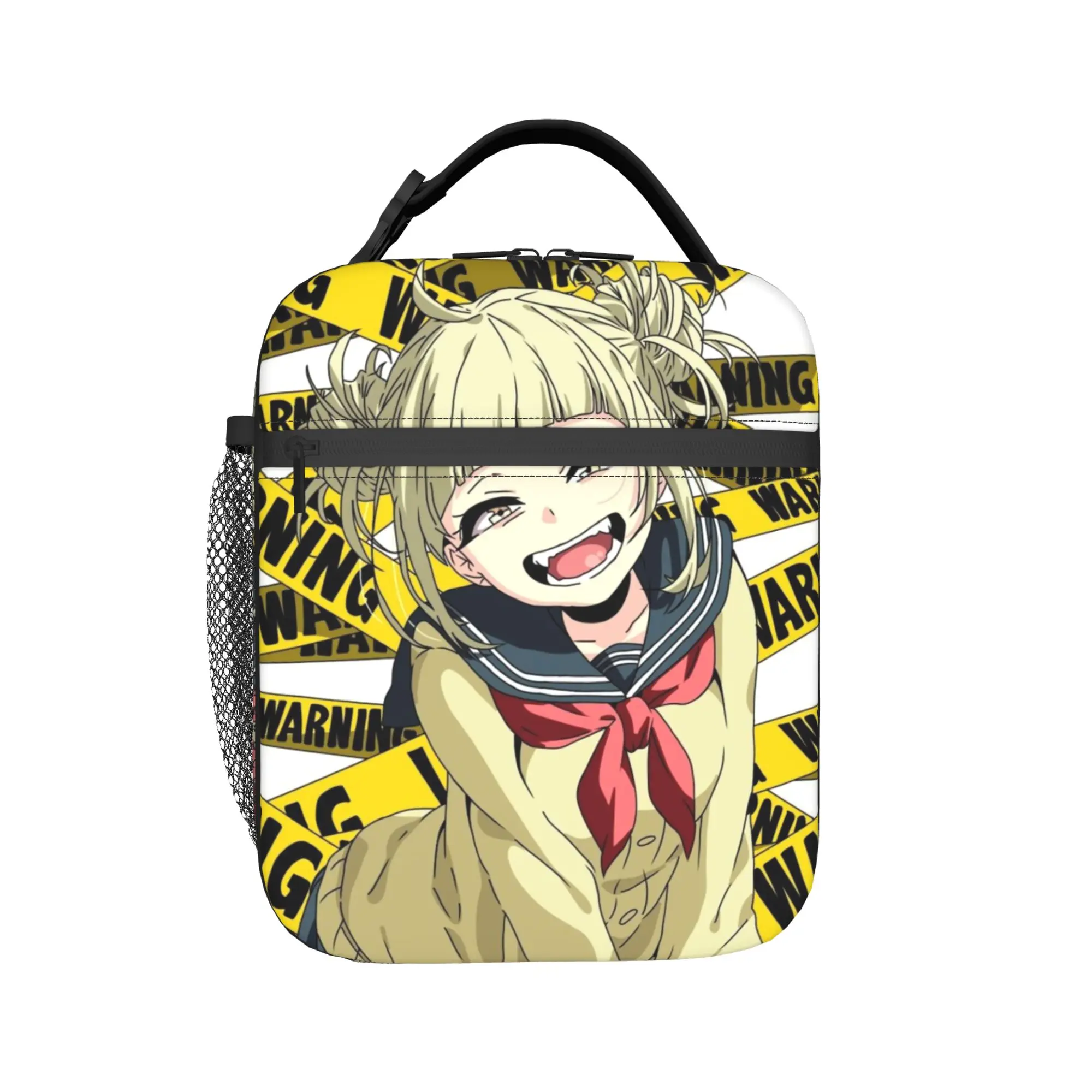 

Изолированные сумки для обедов MHA Manga Himikos Togas Merch, коробка для хранения продуктов, новая термокоробка-холодильник для школы
