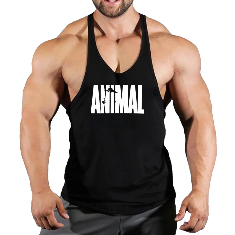 Camiseta sin mangas de algodón para hombre, chaleco para correr, musculación, entrenamiento