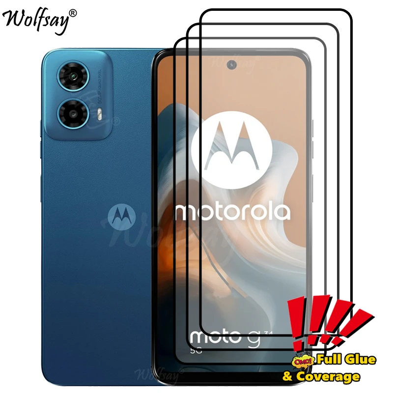 Full Cover Whole Glue Screen Protector For Motorola Moto G34 G 34 5G Tempered Glass For Moto G34 5G Glass For Moto G34 Glass