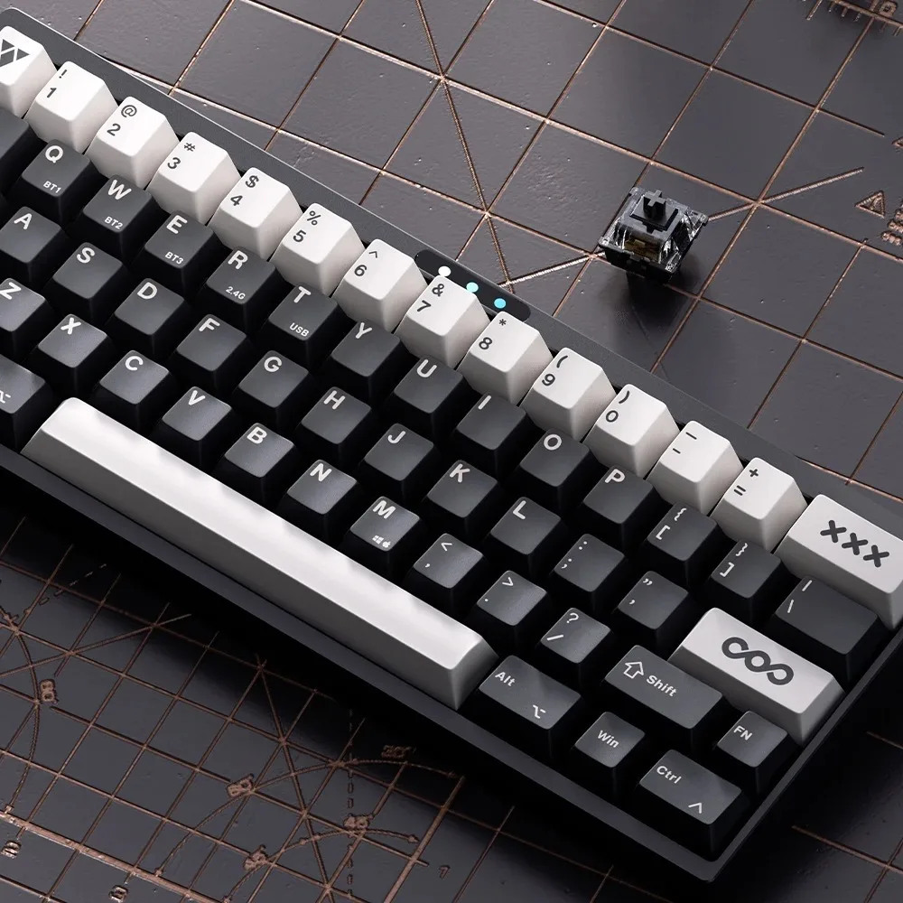 

Механическая клавиатура Luminkey 60pro, трехрежимные игровые аксессуары из алюминиевого сплава, подарки для киберспорта, геймера, беспроводная Bluetooth-клавиатура