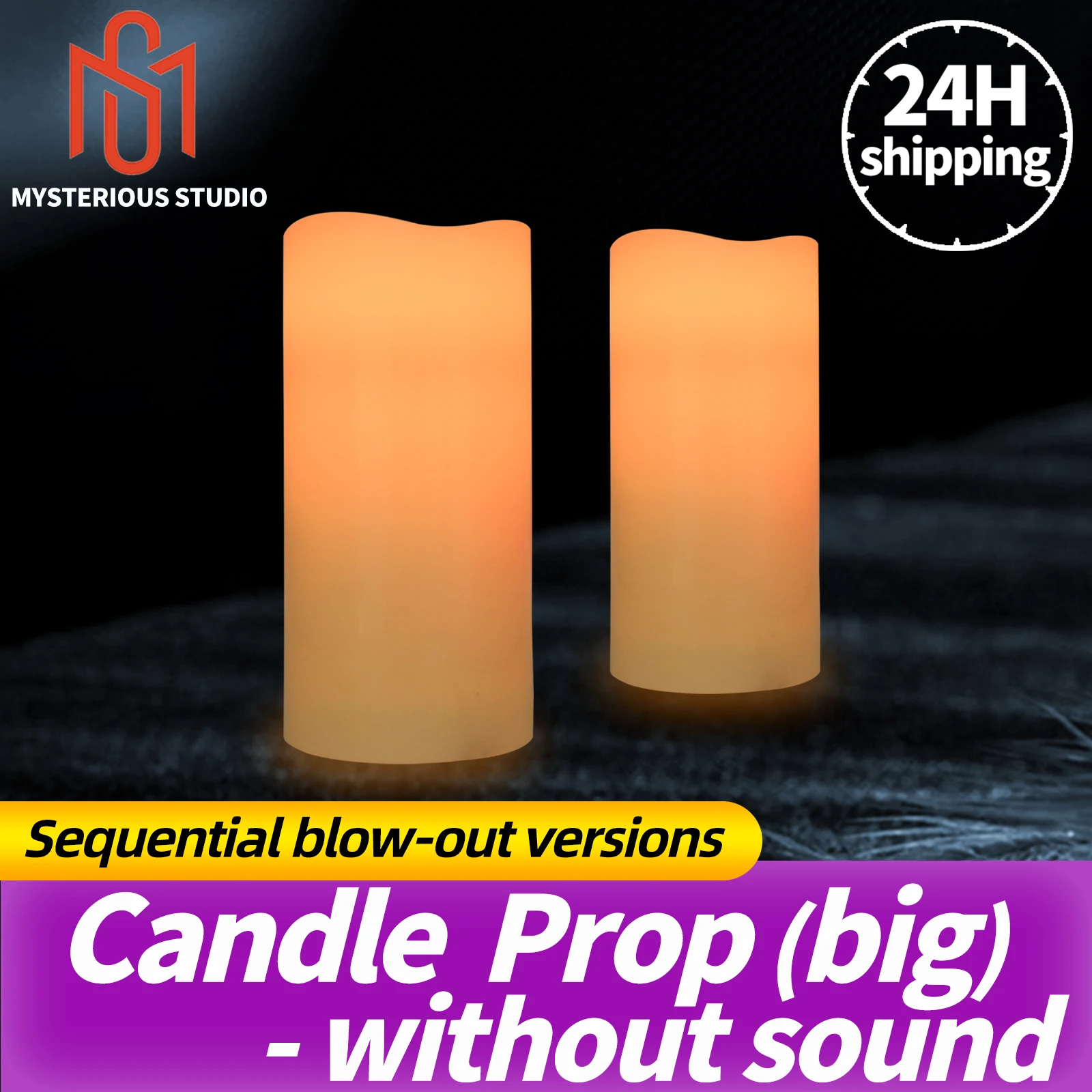 Mystery Studio Escape Room Prop Big Candle Order Blowing Out Edition