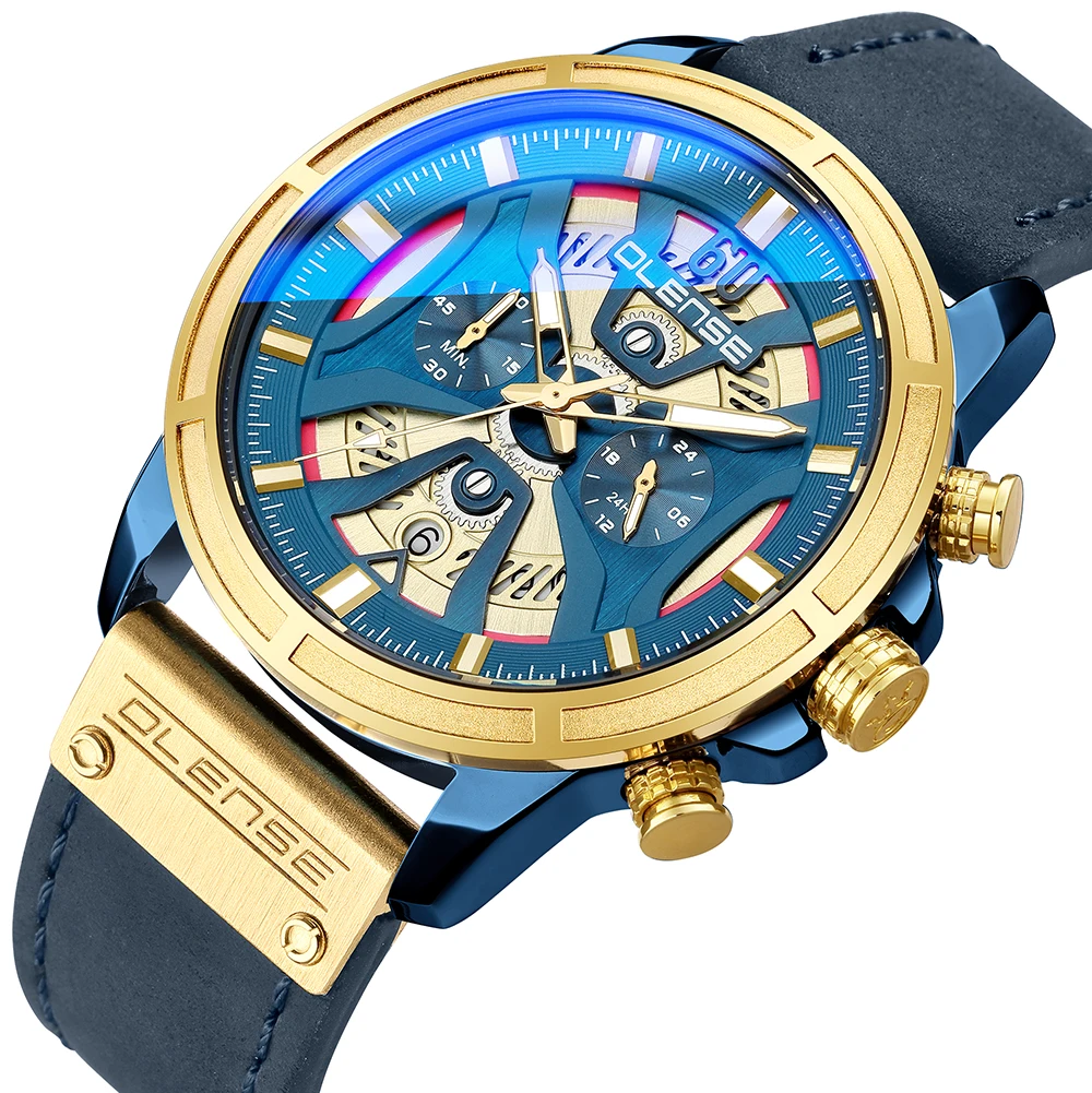 

Leather Watches for man 9010M-1 Waterproof men watches Mechanical Watches for man Sports watches Business watches luxury man
