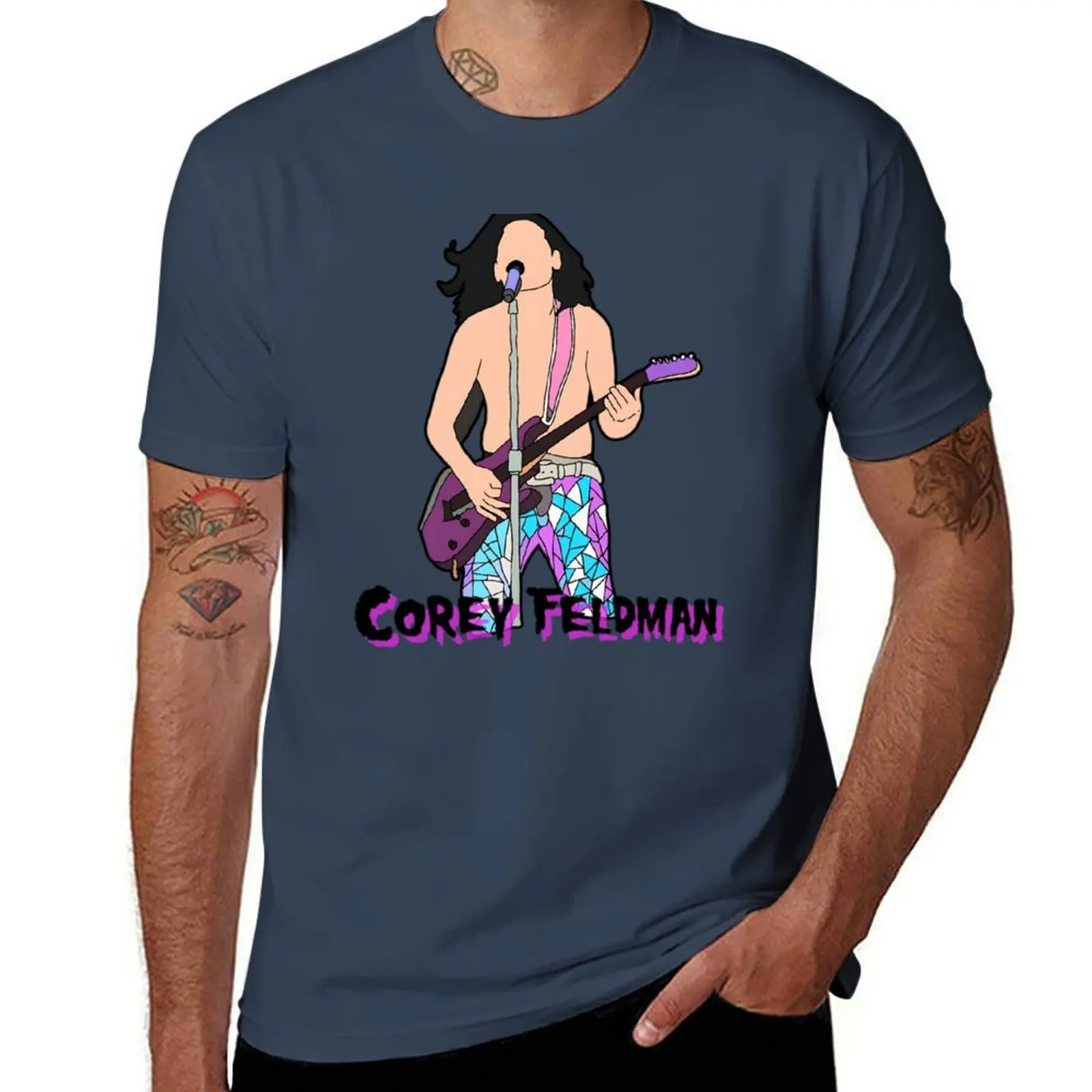 

Corey Feldman - Guitar Solo T-Shirt Soft Basic Cotton Short Sleeve Tee