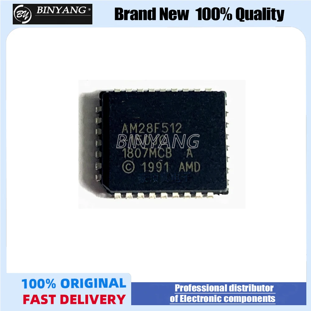 5pcs/lots AM28F512-150JC AM28F512 28F512 PLCC32 Best quality