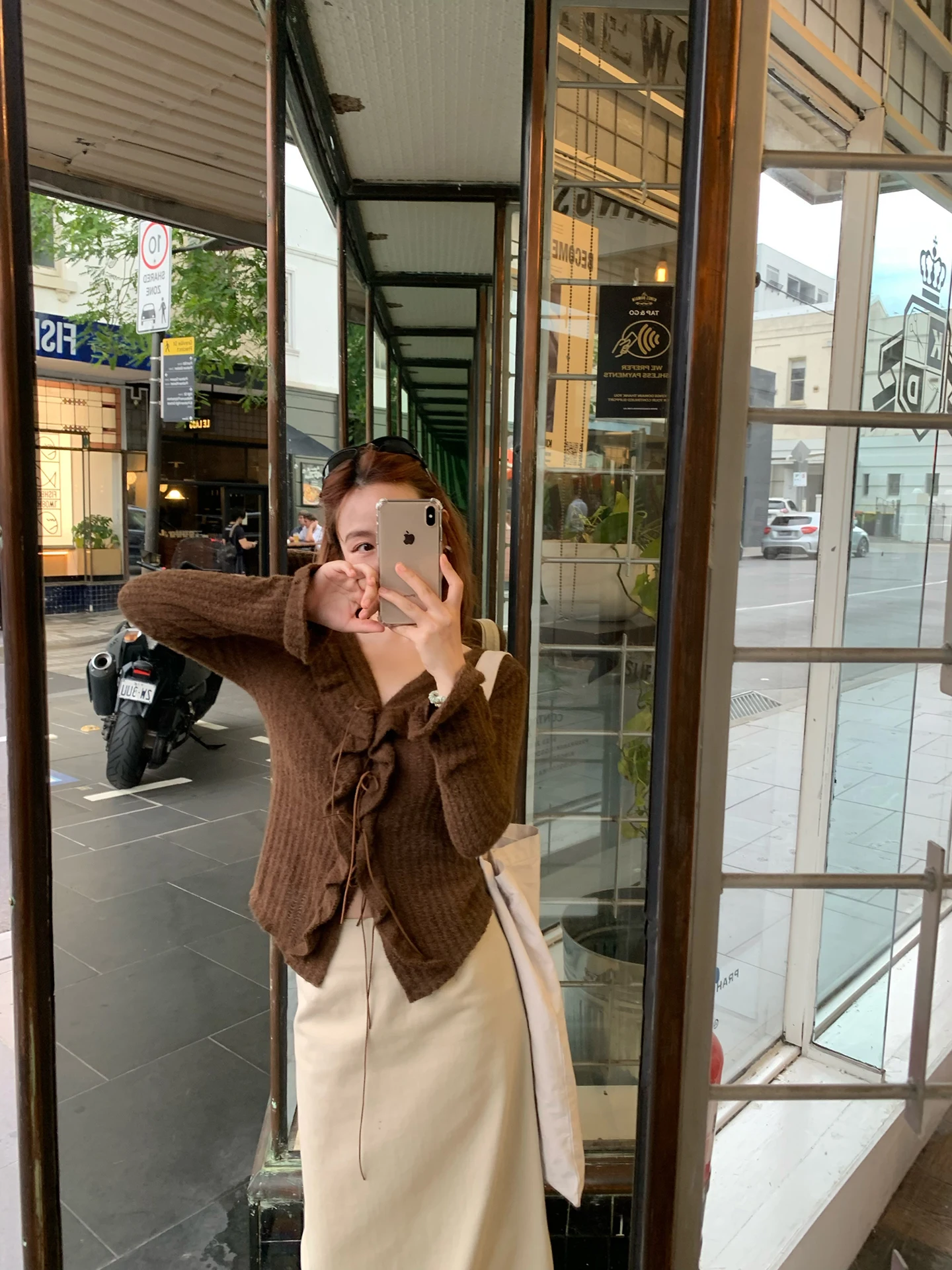 

Romantic Romance Peony Long Sve Open Cardigan Women's Faion Spring 2026 Belted Tie Front Versatile Nylon Knitted Top