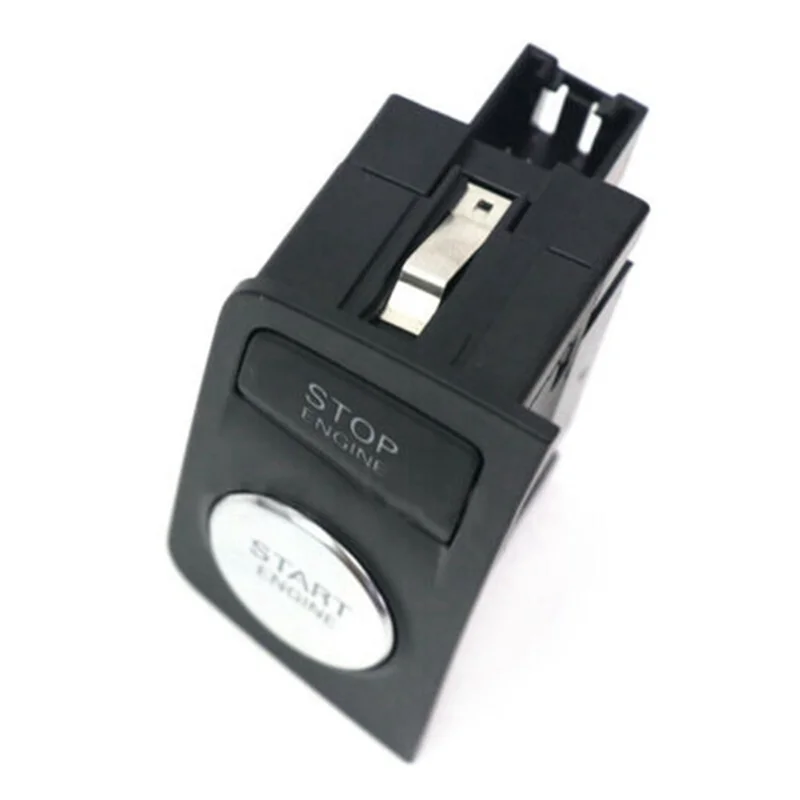 ABSQ-1 PCS Start Stop Engine Button Switch Button Black & Silver ABS Car For  A6 C6 S6 RS6 2009-2011