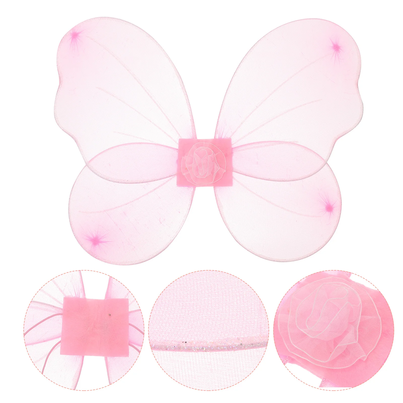1pc Vlindervleugels Prop Fee Vleugels Kostuum Voor Meisjes Iriserende Vlinders Vleugel Kids Dress Up Party Play Verjaardag Decor