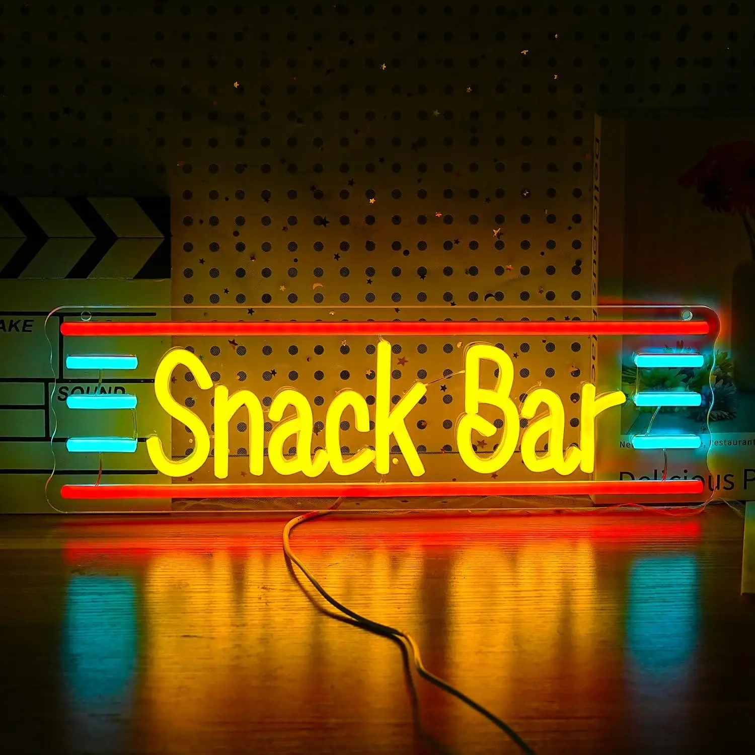

Snack Bar Neon Sign Dimmable Bar Neon Light for Business Shop Candy Cake Coffee Store Retail Shops Decor Signboard Light Gifts