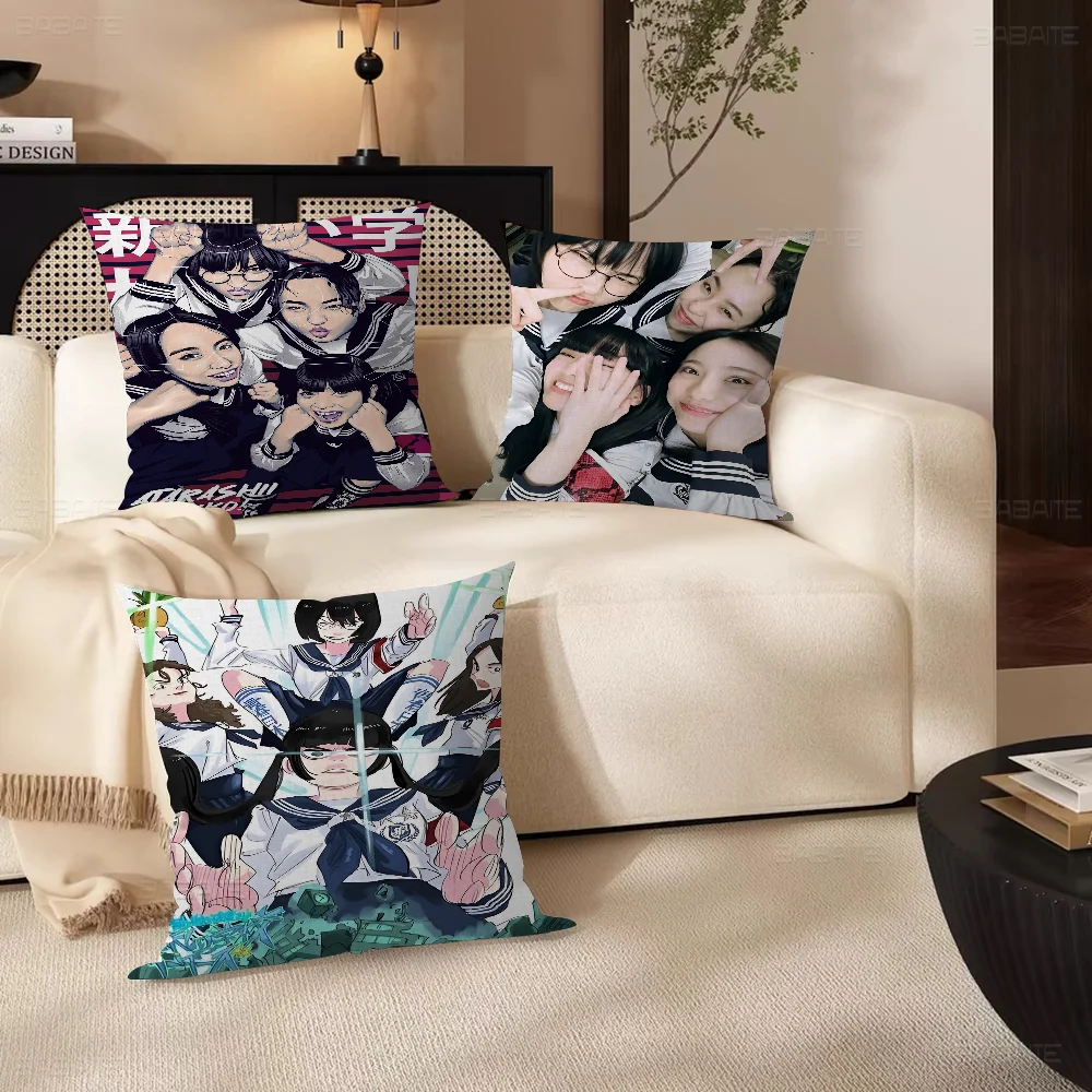 Atarashii Gakko Youth Band Pillow Gifts Home Office Furnishings Bedroom Sofa Car Cushion Cover case 45x45cm