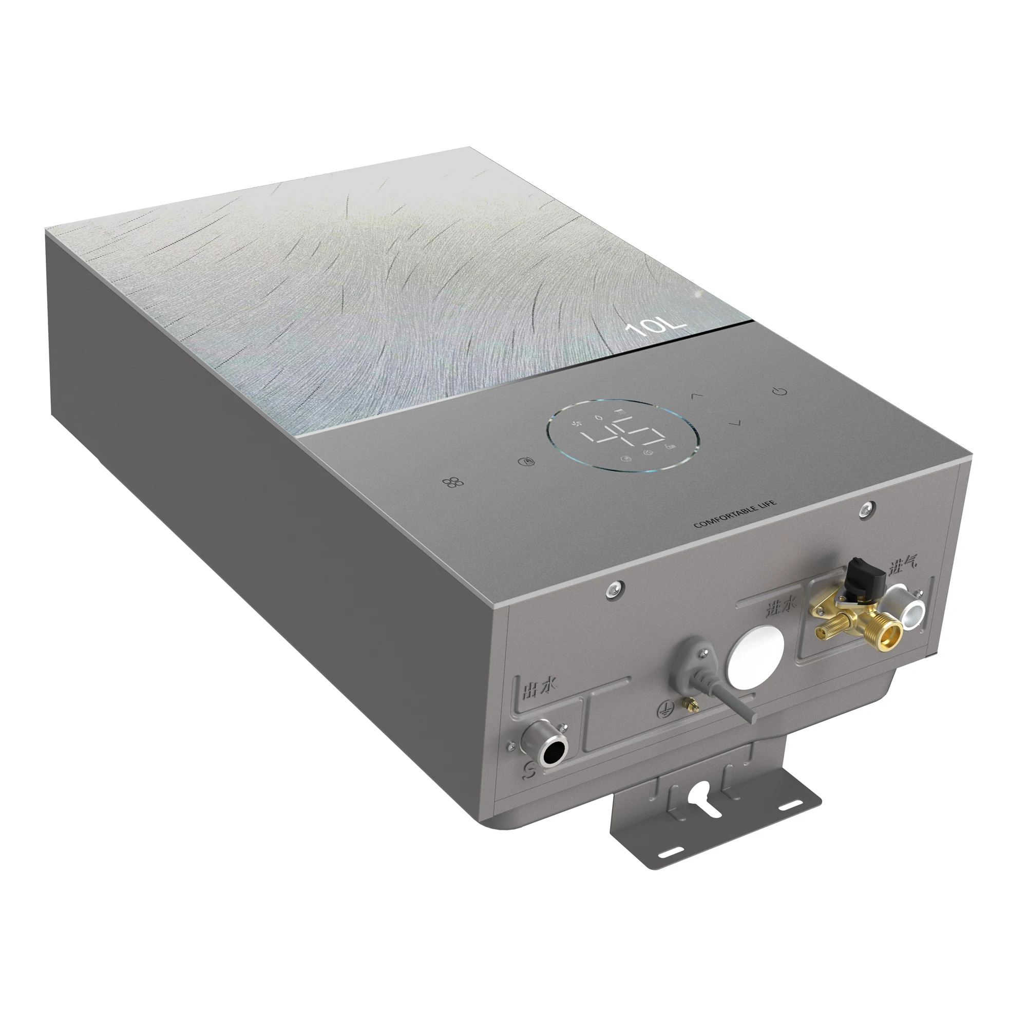 

Безрезервуарный водонагреватель для природного газа для домашнего использования, 10 галлонов на минуту, все аксессуары для ванной комнаты, кухни, чистки душа