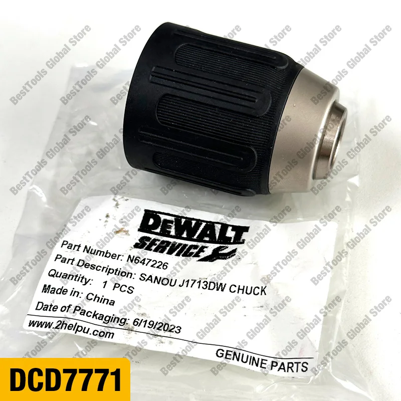 CHUCK For DEWALT N647226 DCD7771 DCD7781 DCD7771D2 DCD7781D2