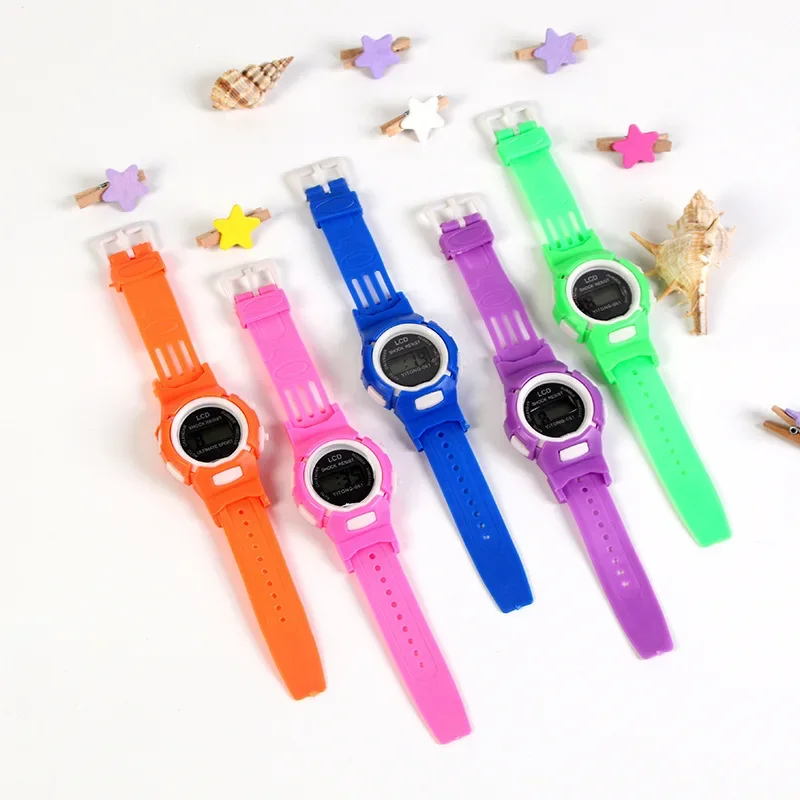 

Fashion Children's Jelly Color Watch Cartoon Plastic Children's Watches Electronic Watch Student Gift Student Watch