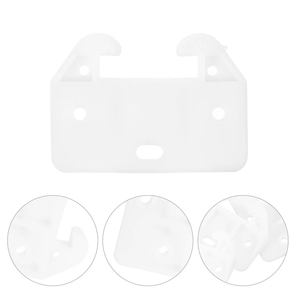 

20Pcs Durable Plastic Drawer Guides Easy Install Crabshaped Hooks for Smooth Operation Dresser Cabinets White Replacement