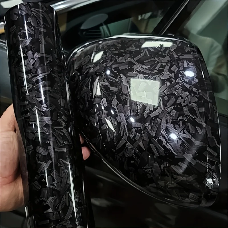 

Мотоциклетные автомобильные наклейки на кузов автомобиля, виниловая пленка из углеродного волокна, матовый эффект, глянцевая кованая наклейка из углеродного волокна, фольга