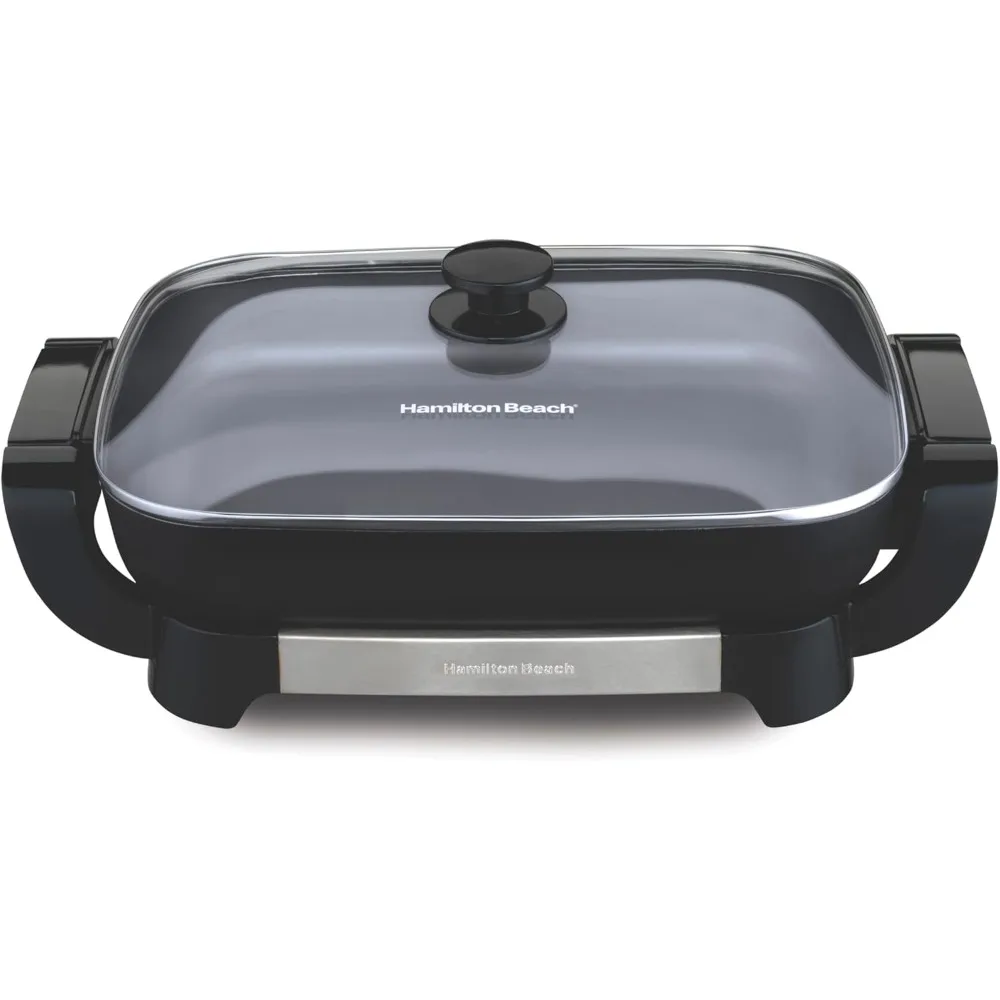 Electric Skillet with PFAS-Free Durathon Ceramic Coating, Removable 12x15” Pan, Adjustable Temperature