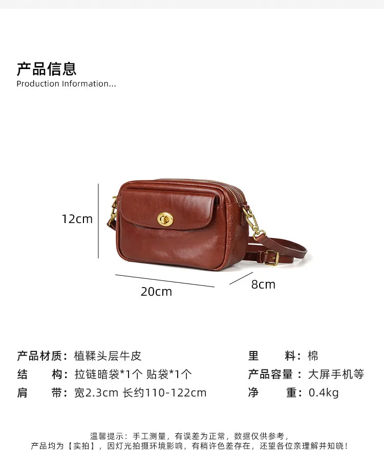 PNDME lässige, hochwertige Damen-Umhängetasche aus echtem Leder, kleine Schultertasche für Wochenendeinsätze und Partys, luxuriöse, handgefertigte Handytasche aus Rindsleder. – Detail 3