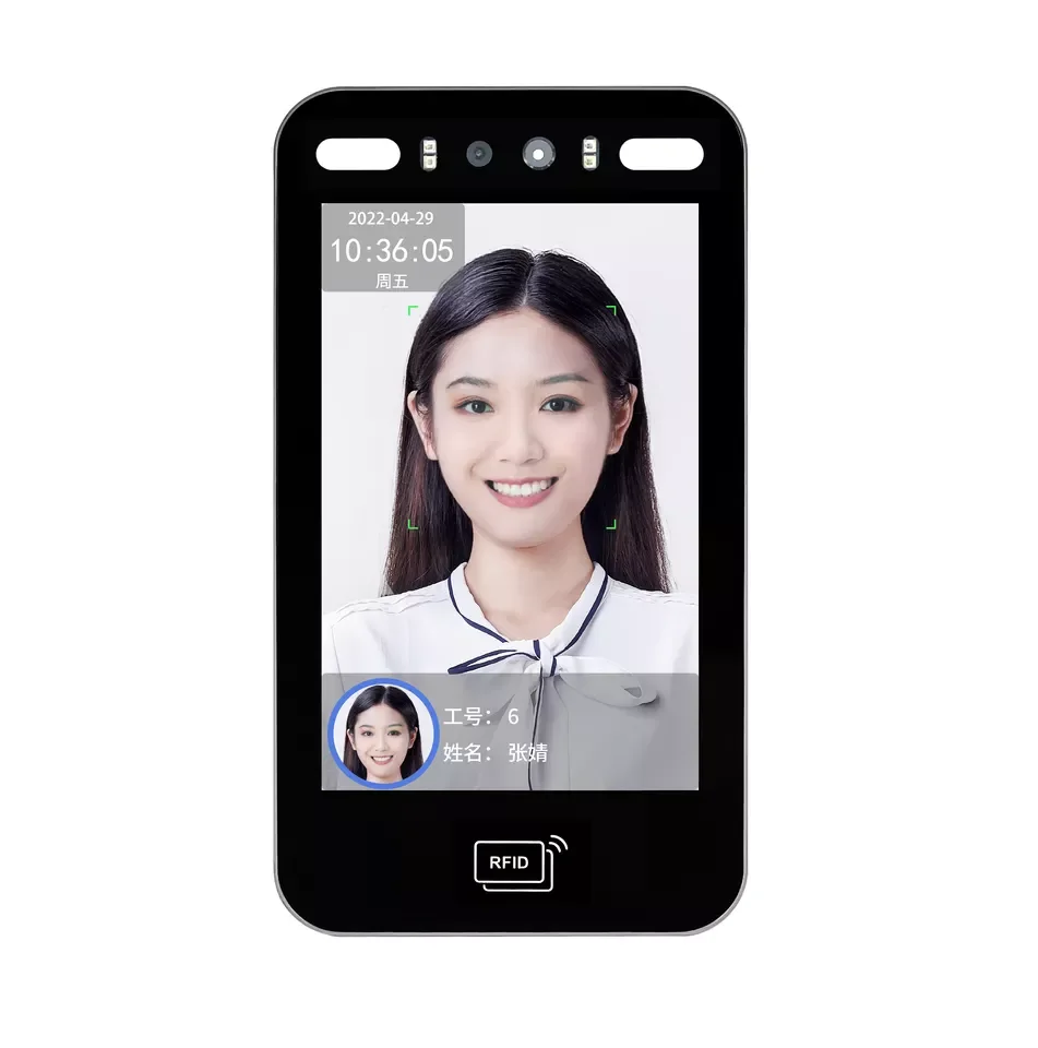 Telegram 8 Inch SDK WiFi Biometric Attendance Terminal Night Vision Face Recognition Access Control Time Recording Cloud Storage