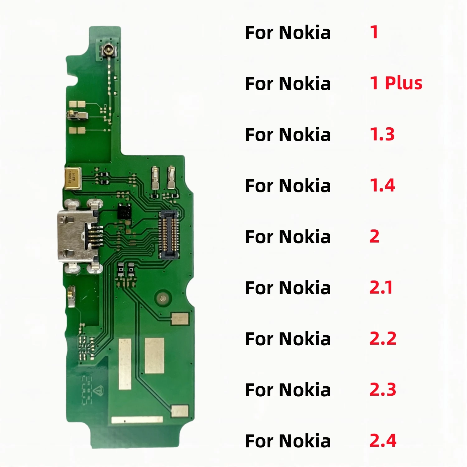 

USB Charger Dock Connector Board Charging Port Flex Cable For Nokia 1 Plus 1.3 1.4 2 2.1 2.2 2.3 2.4