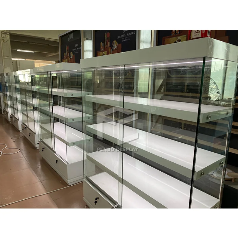 

2025customized. furniture glass display cellphone shop counter design mobile phone display cabinets showcase