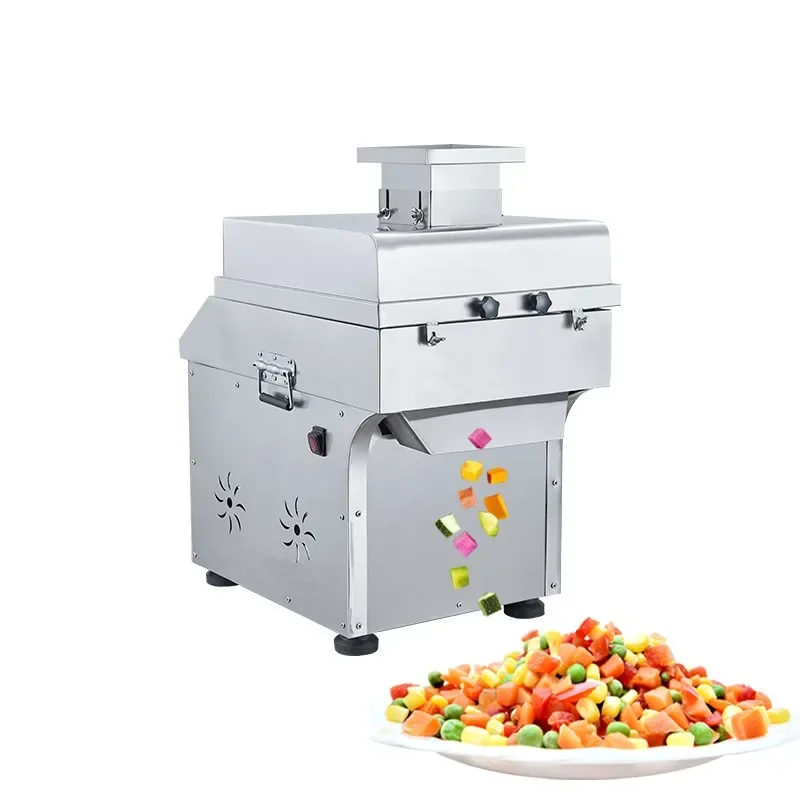 

Commercial Vegetable Fruit Chopper Dicer Electric 200-800KG Vegetable Cube Cutter Machine