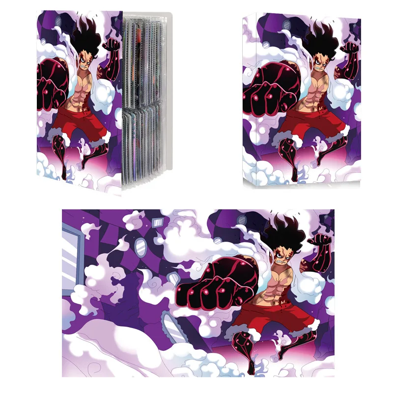 240PCS Anime One Piece Luffy Zoro Shanks OPCG Cards Album Book Anime Map Letter Holder Binder Notebook Collection Folder Toys