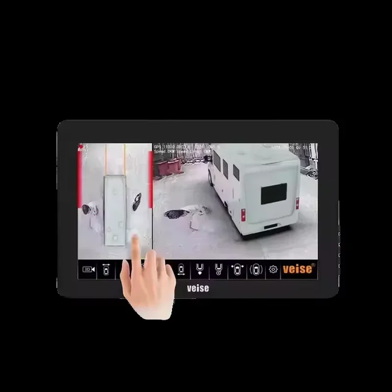 360 Degree Bird's-Eye View System Reverse for Backhoe Excavator Grader Wheel Loader Crane Truck Bus Support GPS