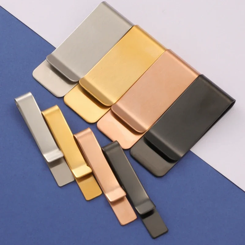 4000pcs Stainless Steel Tie Clip Money Clip 304 Mirror Polish Brushed Cash Clamp Portable Business Party Simple Accessory