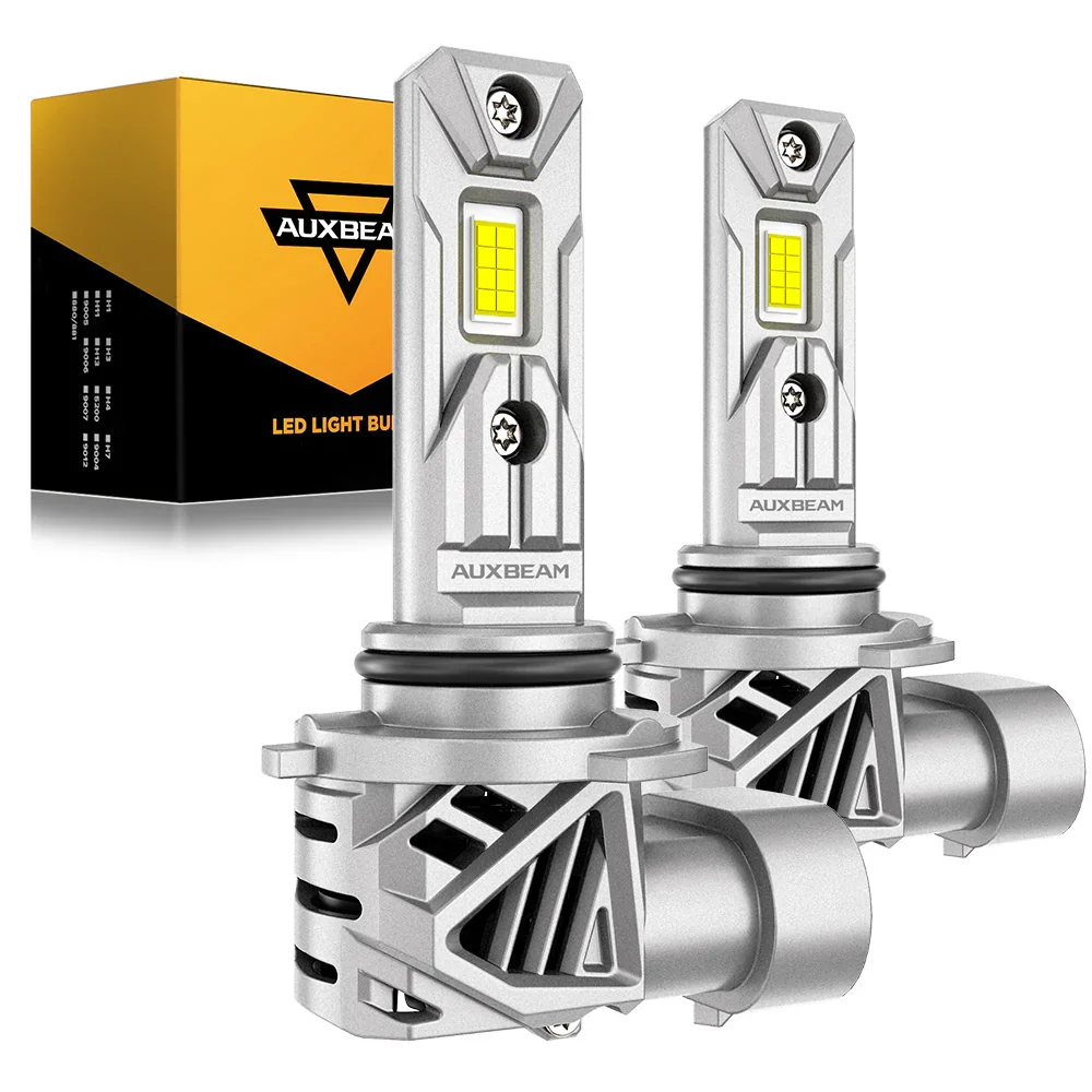 

AUXBEAM LED HEADLIGHT BULBS 9005 9006 H11 1:1 Halogen Bulbs PLUG-N-PLAY 20000LM 70W 6500K WHITE BUILT-IN CAN-Bus Q26 SERIES