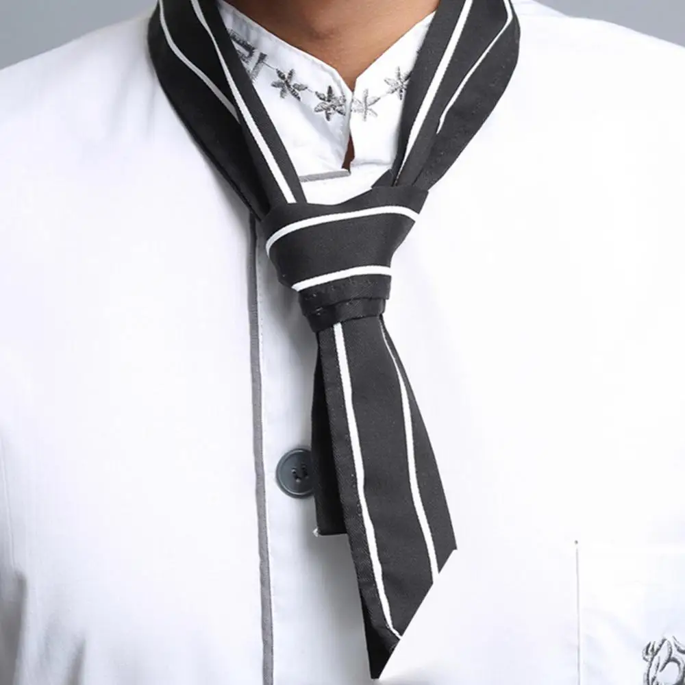 Cotton Chef Neck Tie Restaurant Hotel Waiter Neckerchief Kitchen Cooking Baking Scarf Working Wear Neck Ties Chef Uniforms